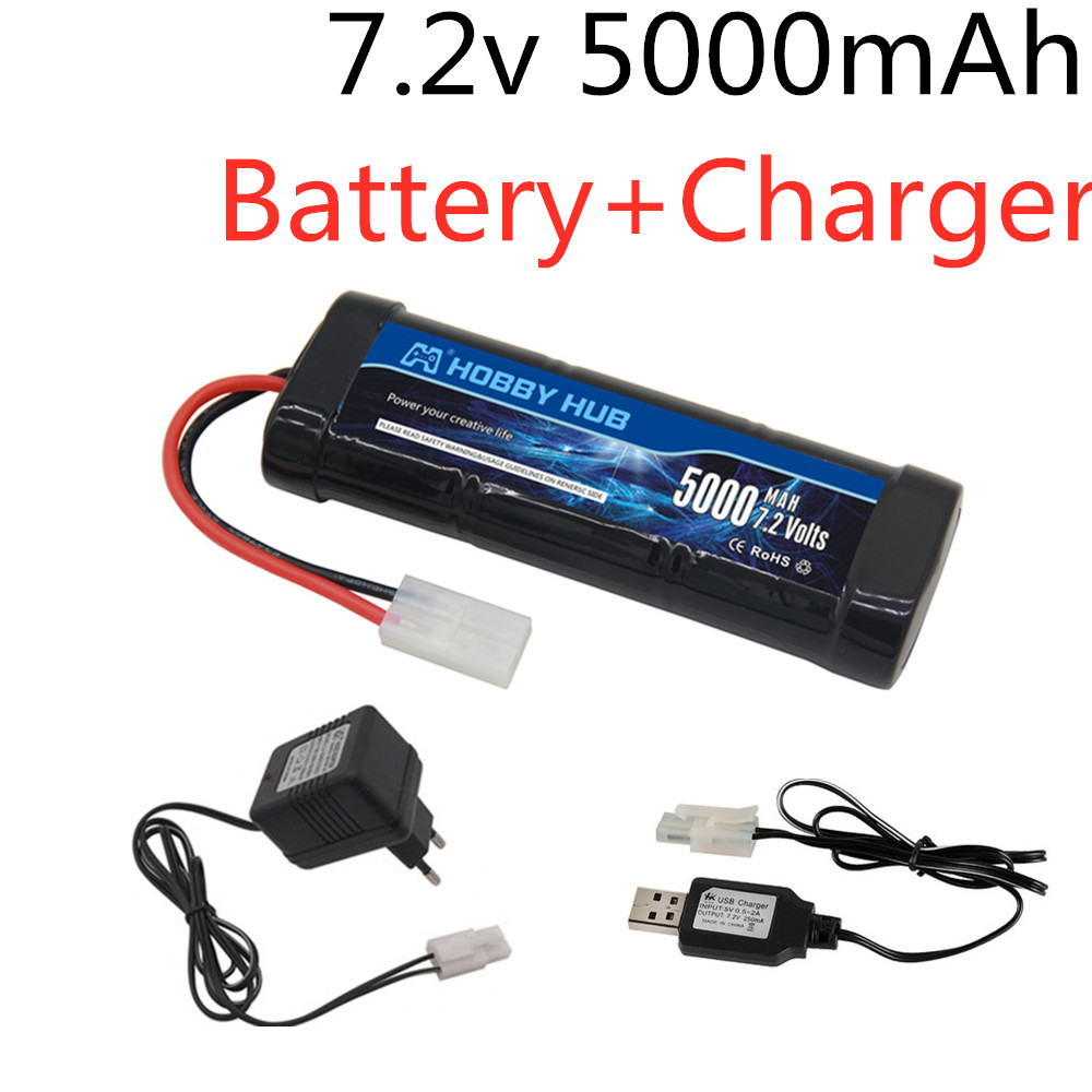Rc Hobby Boat - 7.2V 5000mAh Ni-MH Battery Pack with