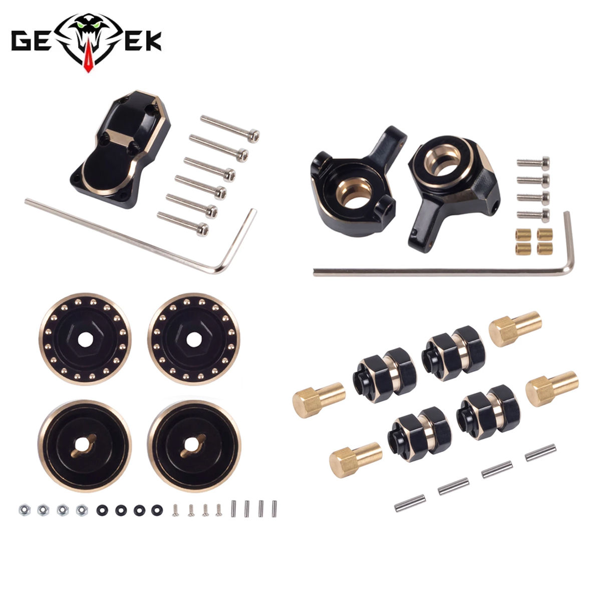 Rc Hobby Racing - Brass Counterweight Steering Knuckles Wheel Hex