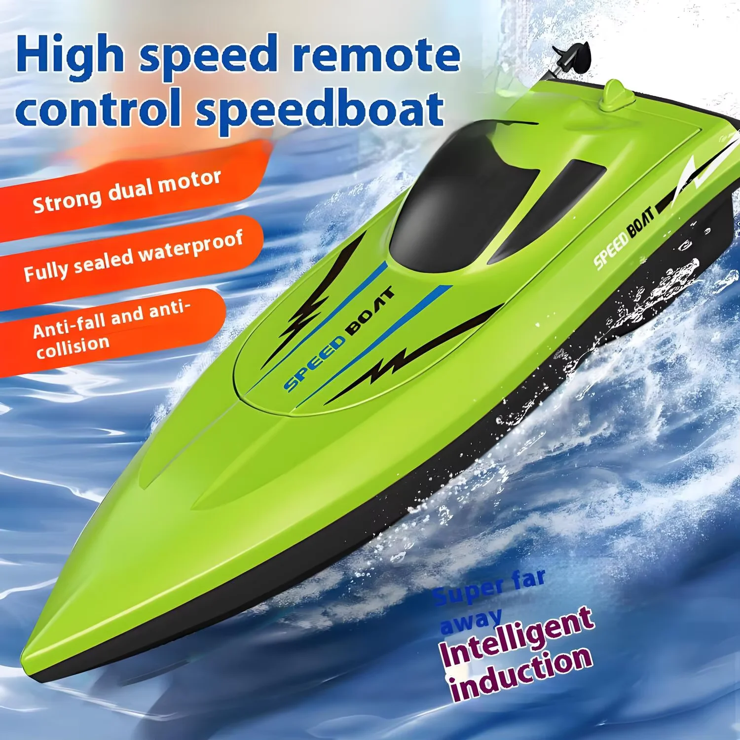 Rc Hobby Grade Boat - Kids' Waterproof & Ultra-Fast Remote Control