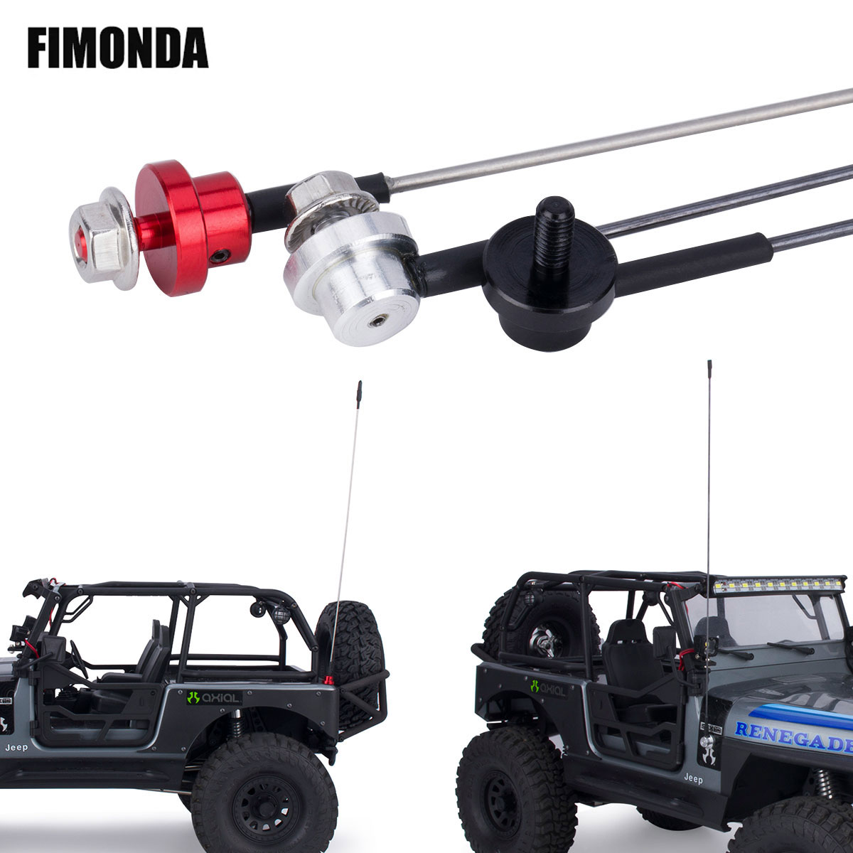 Rc Hobby Racing - 50cm Metal Adjustable Simulation Antenna with