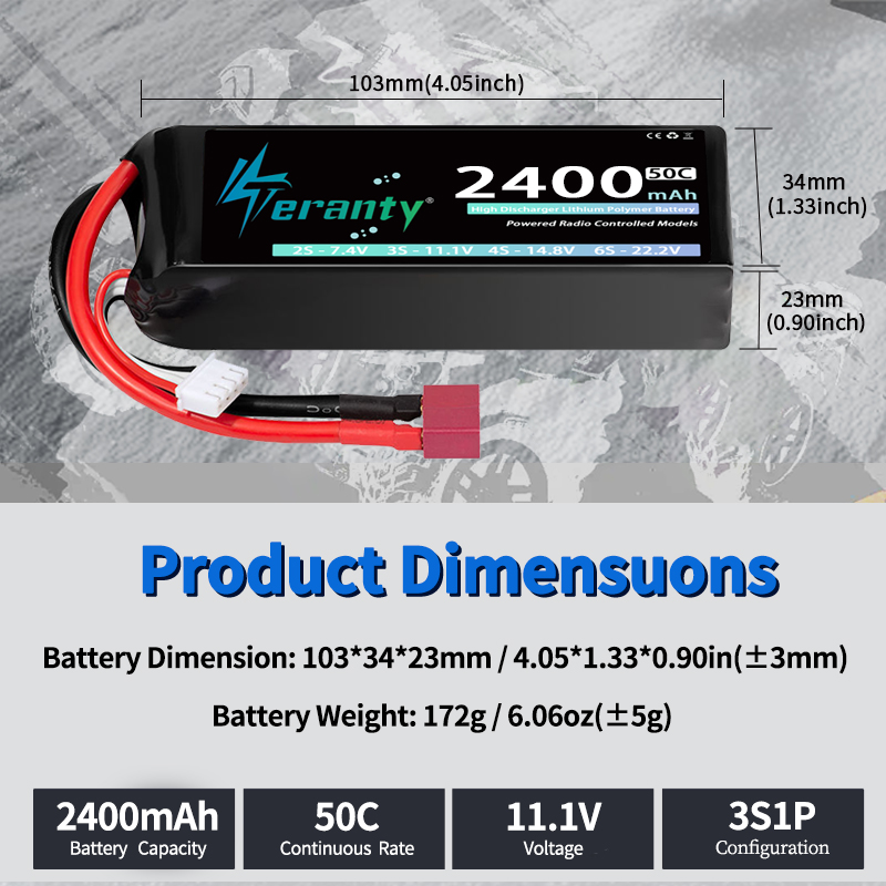 TERANTY 3S 2200/2400/2600mAh L - огляд і ціна Rc Hobby Boat