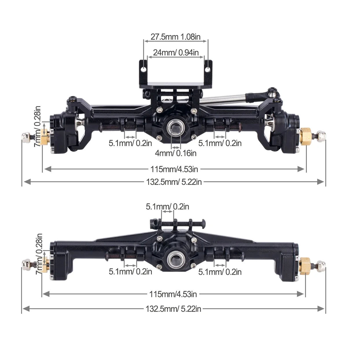 Aluminum CNC Portal Axles +10m - огляд і ціна Rc Hobby Racing