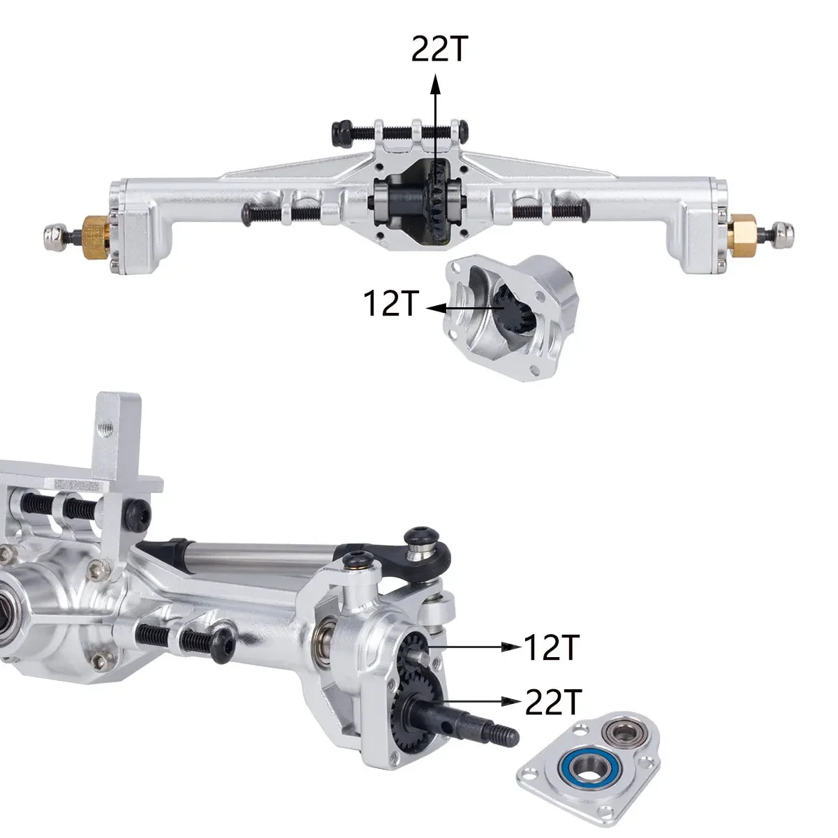 Aluminum CNC Portal Axles +10m - огляд і ціна Rc Hobby Racing