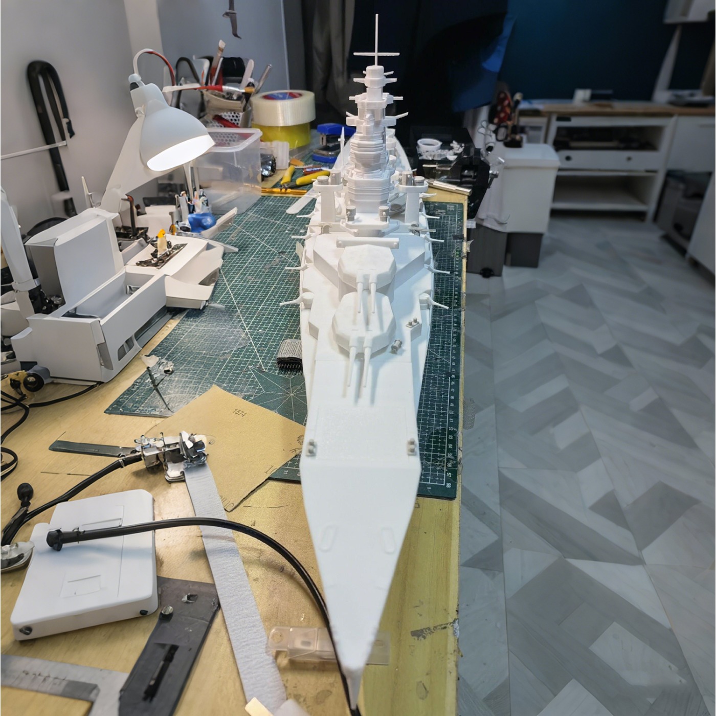 1/200 RC Ships 107cm Kongo WWI - огляд і ціна Rc Hobby Grade Boat