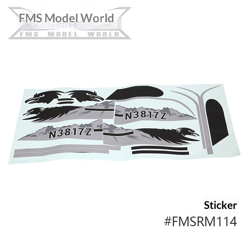 FMS RC Plane Decals For 1700mm - огляд і ціна Rc Hobby Online