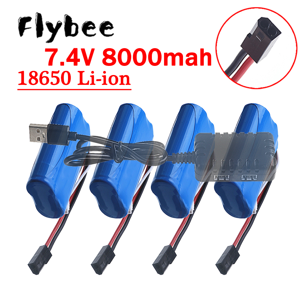 (5500 Plug) 18650 7.4V 8000Mah - огляд і ціна Rc Hobby Boat