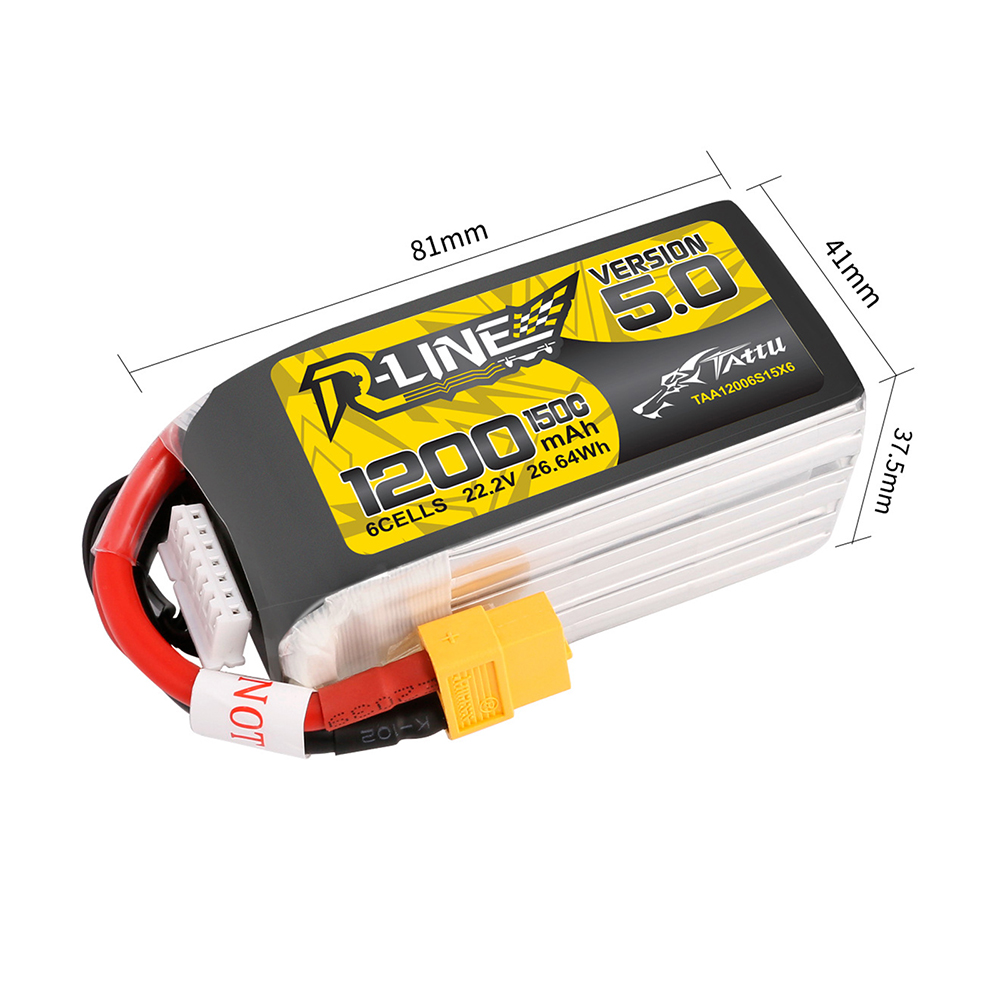 TATTU R-LINE 5.0 22.2V 1200mAh - огляд і ціна Rc Hobby Line