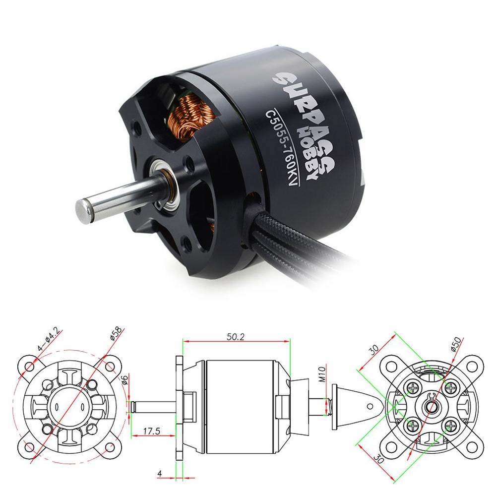 SURPASS HOBBY C5055 5055 570KV - огляд і ціна Rc Hobby Online