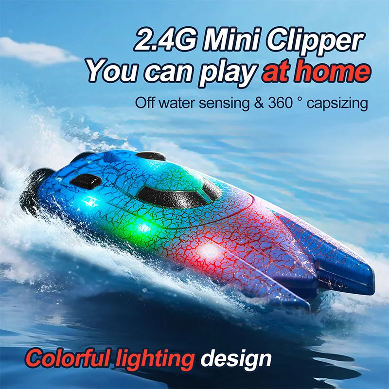 2.4G Mini RC Boat With Lights  - огляд і ціна Rc Hobby Grade Boat