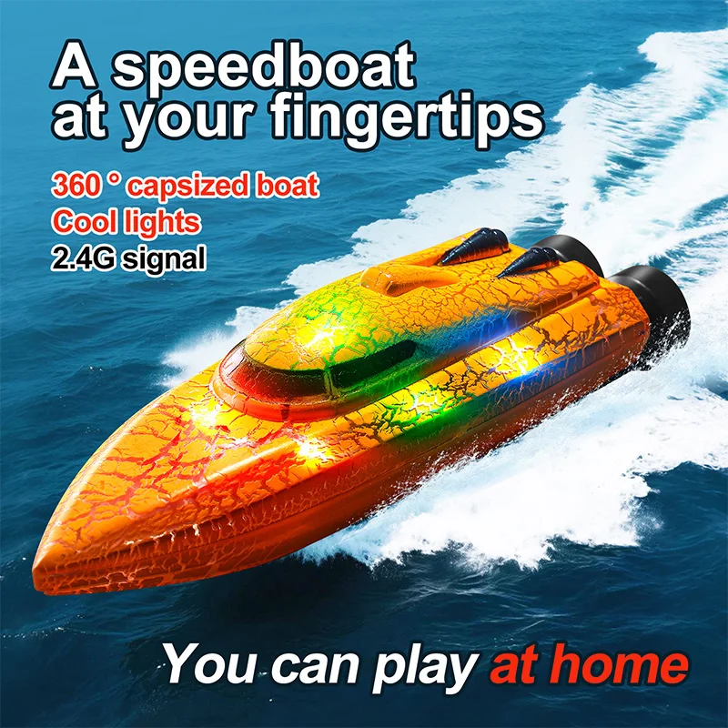 2.4G Mini RC Boat With Lights  - огляд і ціна Rc Hobby Grade Boat