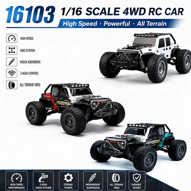 MJX 1/16 2.4G 4WD RC Monster T - огляд і ціна Rc Hobby Line