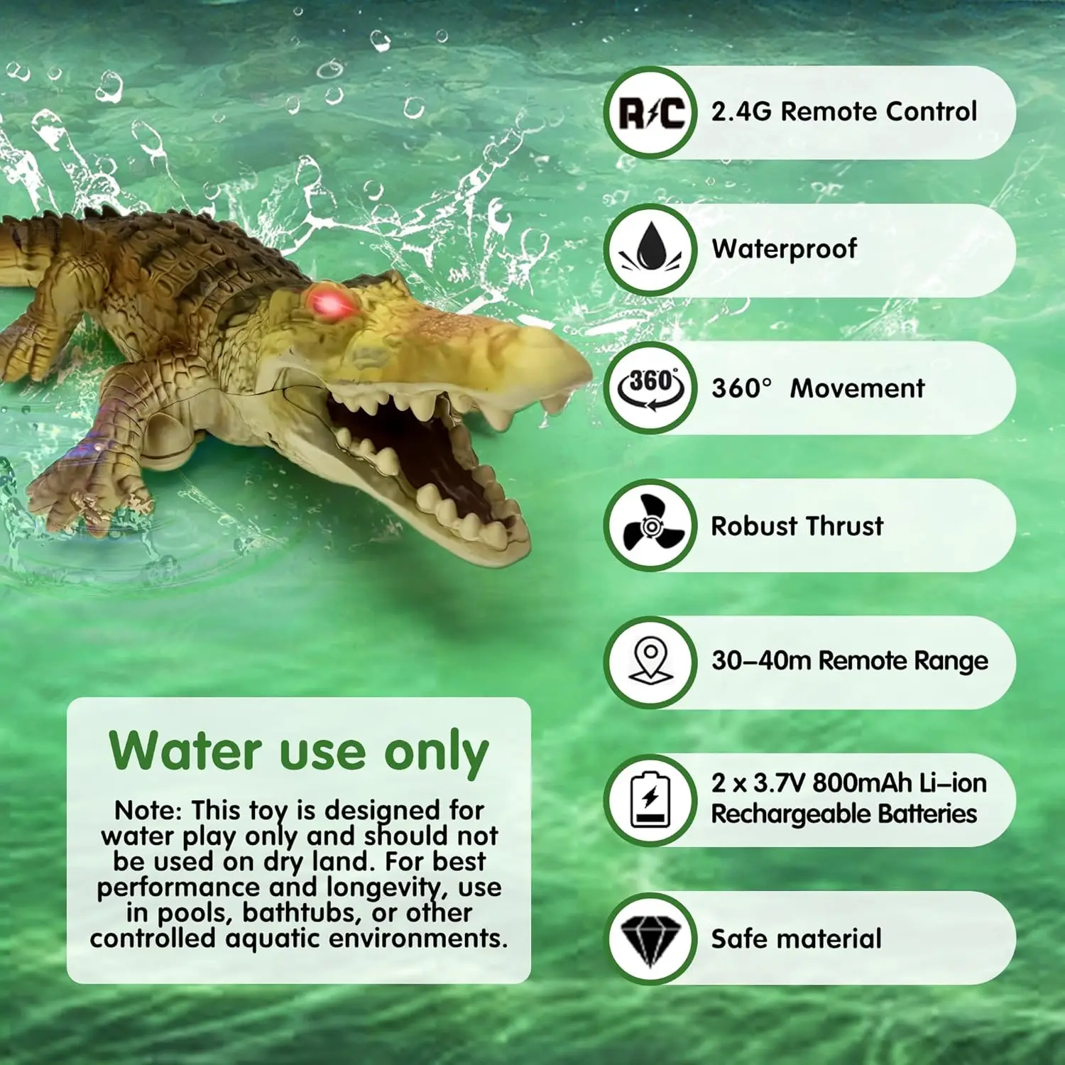Remote Control Crocodile Water - огляд і ціна Rc Hobby Grade Boat